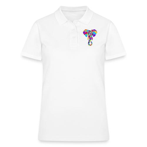Art Deco elephant - Women's Pique Polo Shirt