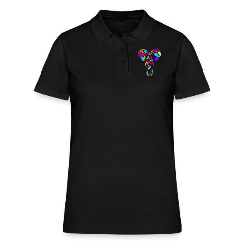 Art Deco elephant - Women's Pique Polo Shirt