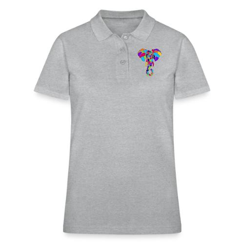 Art Deco elephant - Women's Pique Polo Shirt