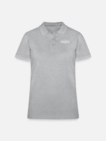 Montenegro - Women's Pique Polo Shirt - heather gray - Front