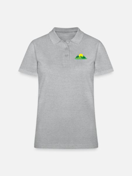 Tree - Women's Pique Polo Shirt - heather gray - Front