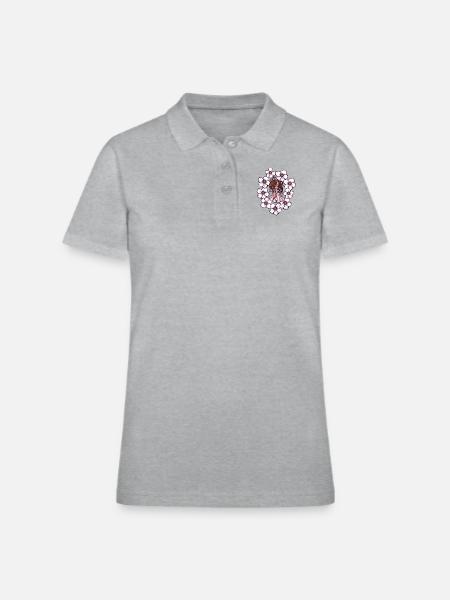 Belly Dancer - Women's Pique Polo Shirt - heather gray - Front