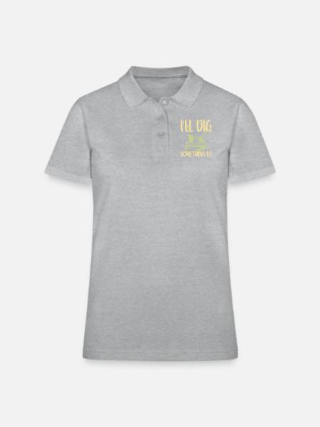 Gold Panning Gold Panning Gold Prospectors Gold - Women's Pique Polo Shirt - heather gray - Front