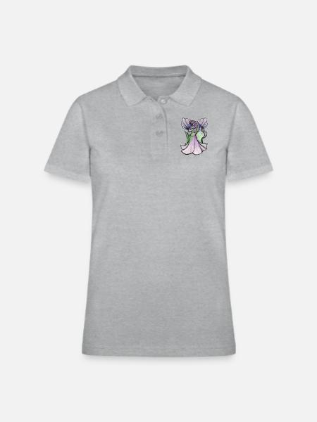 Belly Dancer - Women's Pique Polo Shirt - heather gray - Front