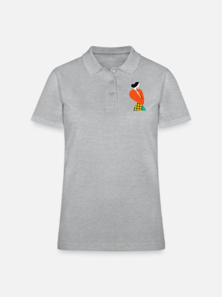 Simplicity Unveiled - Women's Pique Polo Shirt - heather gray - Front