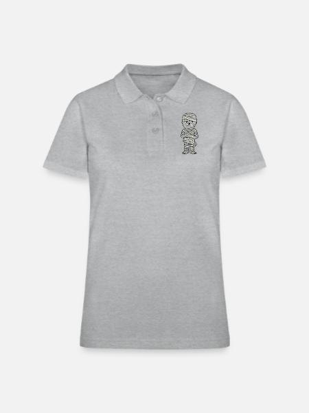 Mummy - Women's Pique Polo Shirt - heather gray - Front
