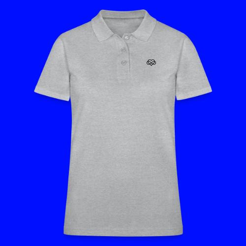 Infinity Heart (black) - Women's Pique Polo Shirt