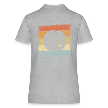 Pelvis Instrument - Women's Pique Polo Shirt - heather gray - Back