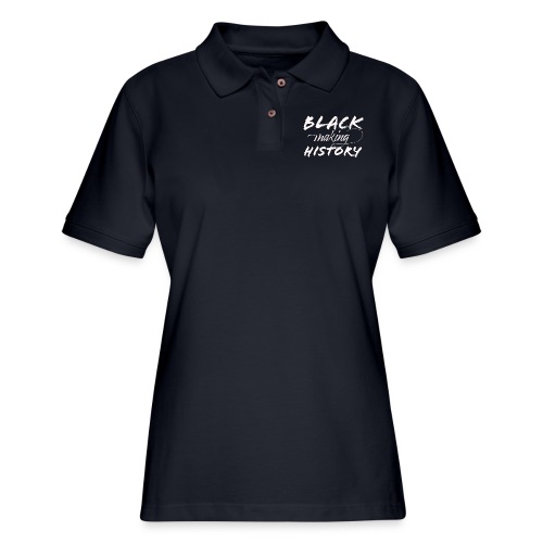 Black Making History - Women's Pique Polo Shirt