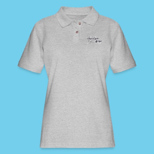 Chlorine Gear Textual B W - Women's Pique Polo Shirt