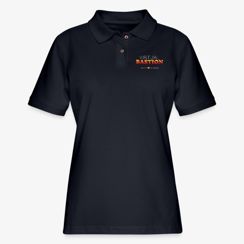 Virtual Bastion: For the Love of Gaming - Women's Pique Polo Shirt