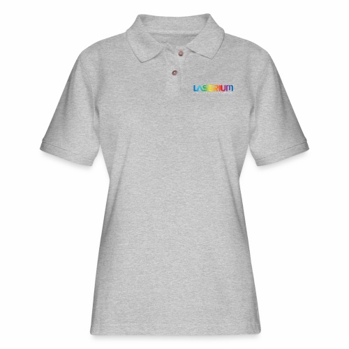 Laserium Logo Colors WhiteTag - Women's Pique Polo Shirt