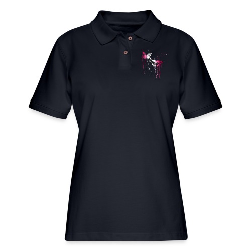 Dripping Butterflies - Women's Pique Polo Shirt