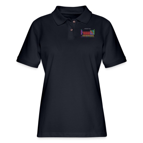 Periodic Table T-shirt (Dark) - Women's Pique Polo Shirt