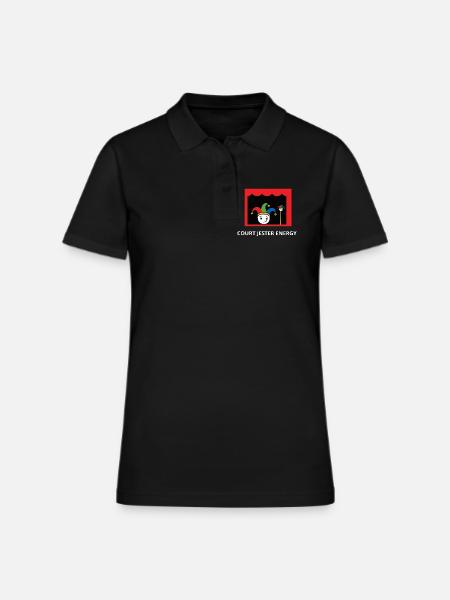 Court Jester Energy - Women's Pique Polo Shirt - black - Front