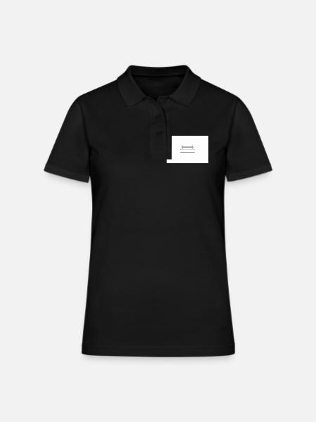 bench - Women's Pique Polo Shirt - black - Front