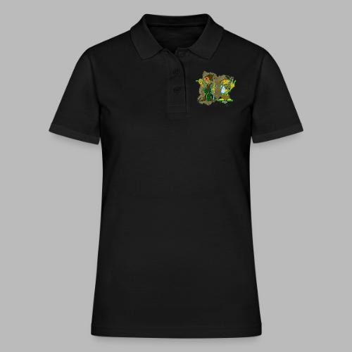 Ongher's UFO Hitchhiking Aliens - Women's Pique Polo Shirt