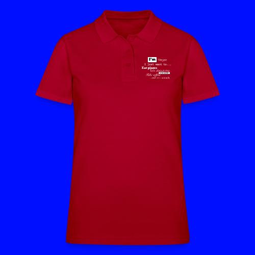 I'm a Vegan - Women's Pique Polo Shirt