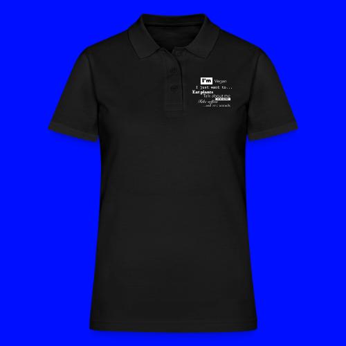I'm a Vegan - Women's Pique Polo Shirt