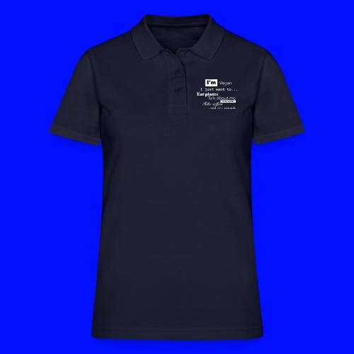 I'm a Vegan - Women's Pique Polo Shirt