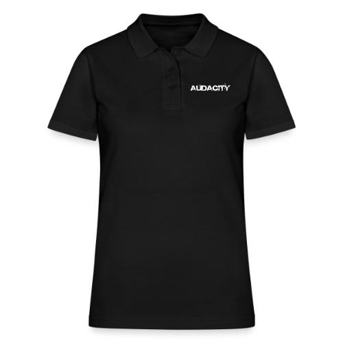 White Logo - Women's Pique Polo Shirt
