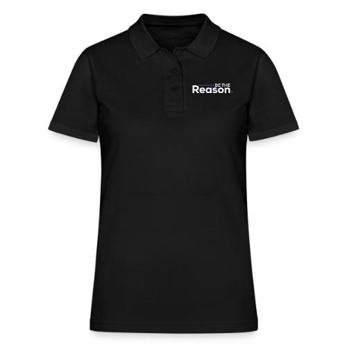 Be the Reason Logo (White) - Women's Pique Polo Shirt