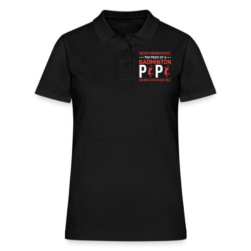 Pride of a Badminton Papa - Women's Pique Polo Shirt