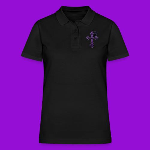 Gothix Raven Cross - Women's Pique Polo Shirt