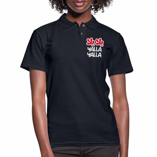 Yalla yalla (dark) - Women's Pique Polo Shirt
