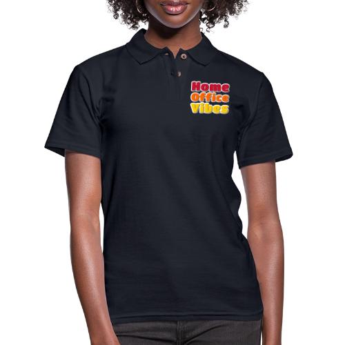 Home Office Vibes Remote Work Design - Women's Pique Polo Shirt