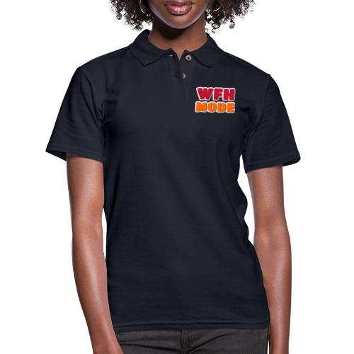 WFH Mode Remote Work Lifestyle Design - Women's Pique Polo Shirt