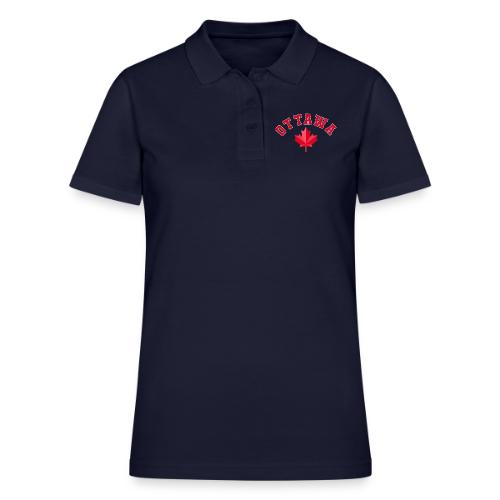 Ottawa with maple leaf - Women's Pique Polo Shirt