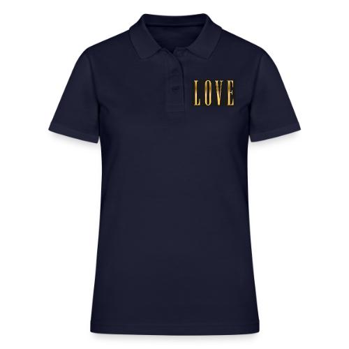 Golden Love - Women's Pique Polo Shirt
