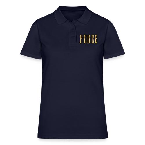 Peace in Gold - Women's Pique Polo Shirt