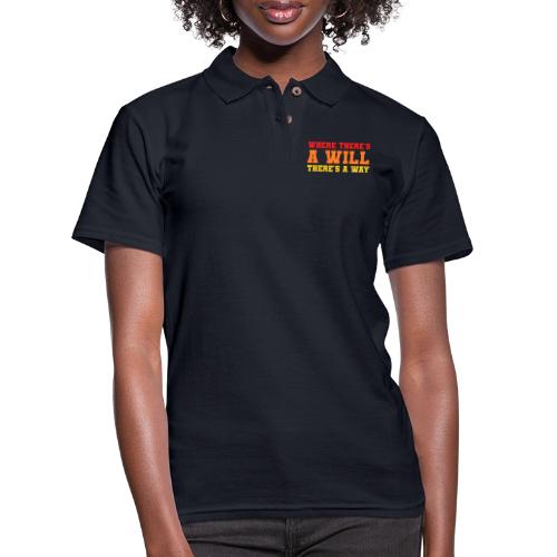 Willpower Wins - Women's Pique Polo Shirt