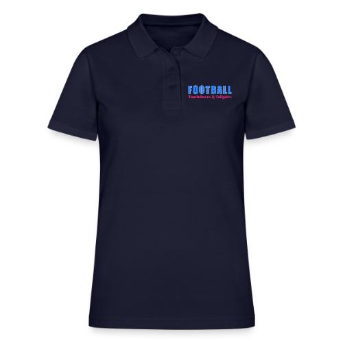 Football Touchdowns & Tailgates Design - Women's Pique Polo Shirt