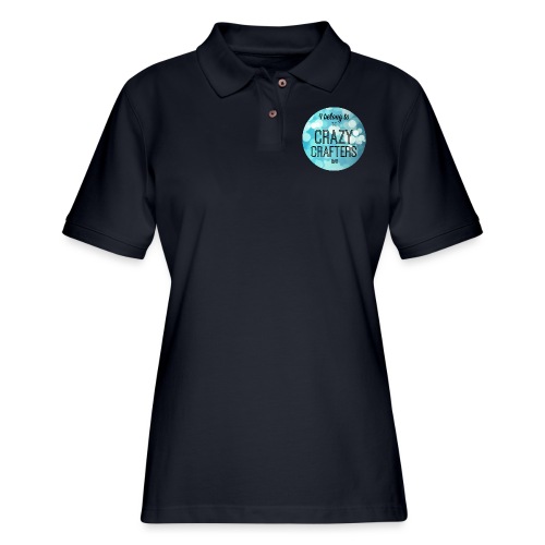 Crazy Crafter Picture - Women's Pique Polo Shirt