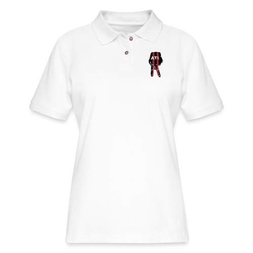 Peace Up, A-Town Down, Five Stripes! - Women's Pique Polo Shirt