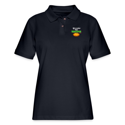 Life is Better with Nachos - Women's Pique Polo Shirt