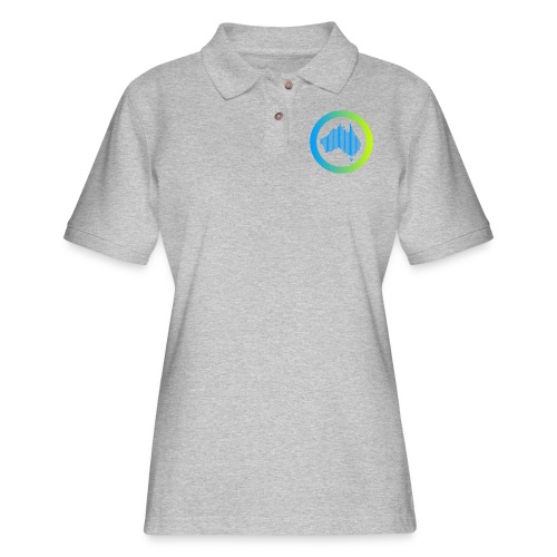 Gradient Symbol Only - Women's Pique Polo Shirt