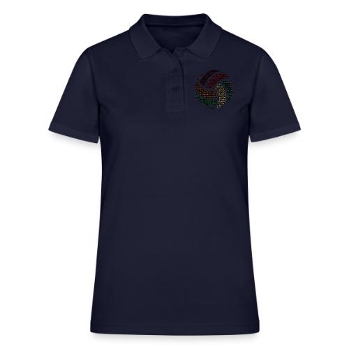 Colorful Volleyball - Women's Pique Polo Shirt