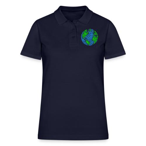Global PEACE Sphere - Women's Pique Polo Shirt