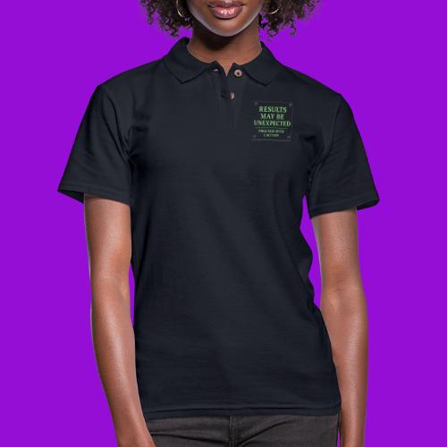 Results May Be Unexpected - Neon Green - Women's Pique Polo Shirt