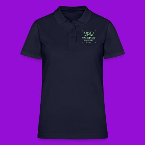 Results May Be Unexpected - Neon Green - Women's Pique Polo Shirt