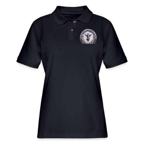 He Is Risen Ascended In Glory T Shirt, Gift - Women's Pique Polo Shirt