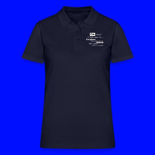 I'm a Vegan - Women's Pique Polo Shirt
