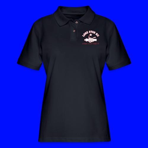 LONE STAR BRAZILIAN JIU-JITSU - Red and white - Women's Pique Polo Shirt