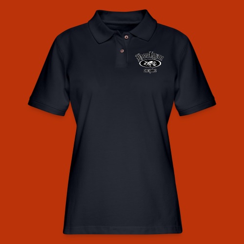 Hooligan Empire Lion Black - Women's Pique Polo Shirt