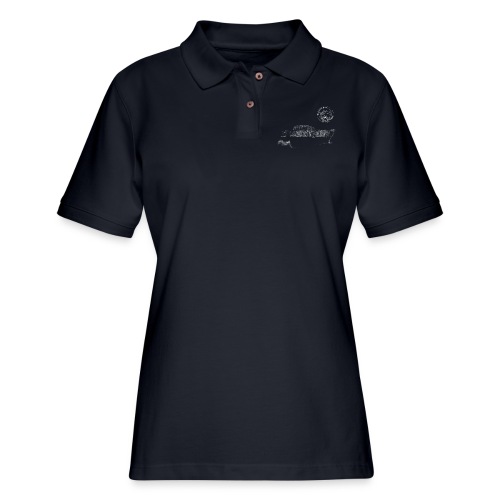 MSM66 fjord black - Women's Pique Polo Shirt