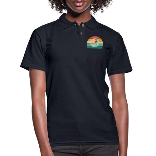 Retro Vibe SS T Shirt - Women's Pique Polo Shirt